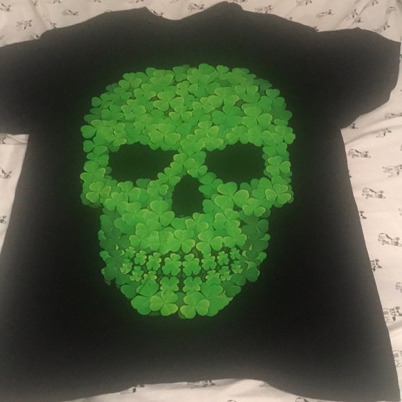 Other - Cool skull made of shamrocks skull
